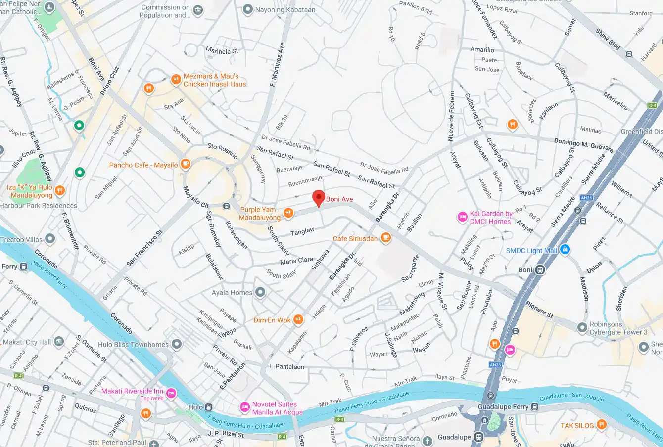 Property location map